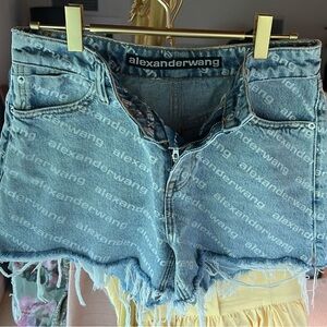 Alexander Wang Blue Jean Shorts